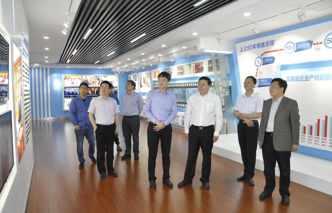 2017年5月16日，南京工業(yè)大學副校長喬旭來上上電纜參觀指導