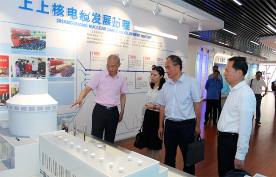 中國(guó)工商銀行梅迎春、董軾、葉東海董事一行走訪上上電纜