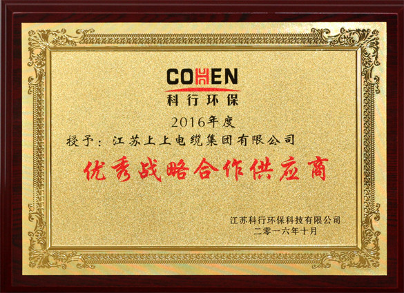 上上電纜獲評科行環?！皟炐銘鹇院献鞴獭狈Q號