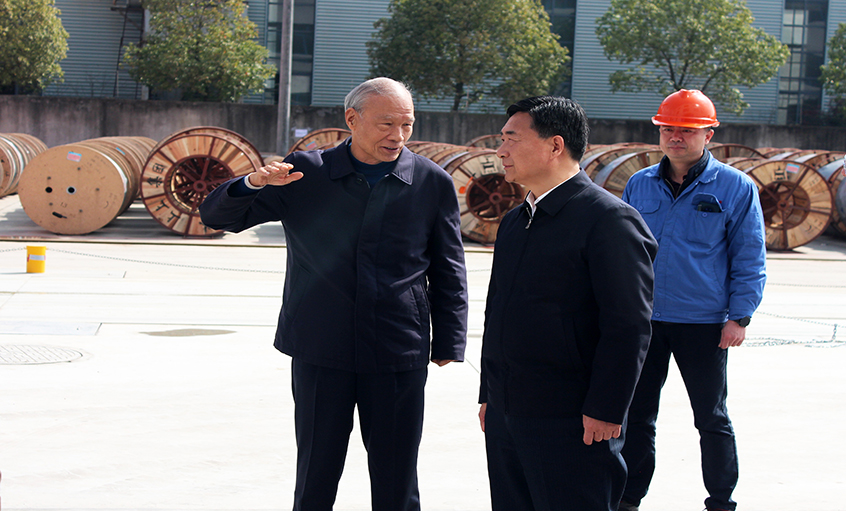 常州市人大常委會(huì)副主任盛建良來上上電纜考察